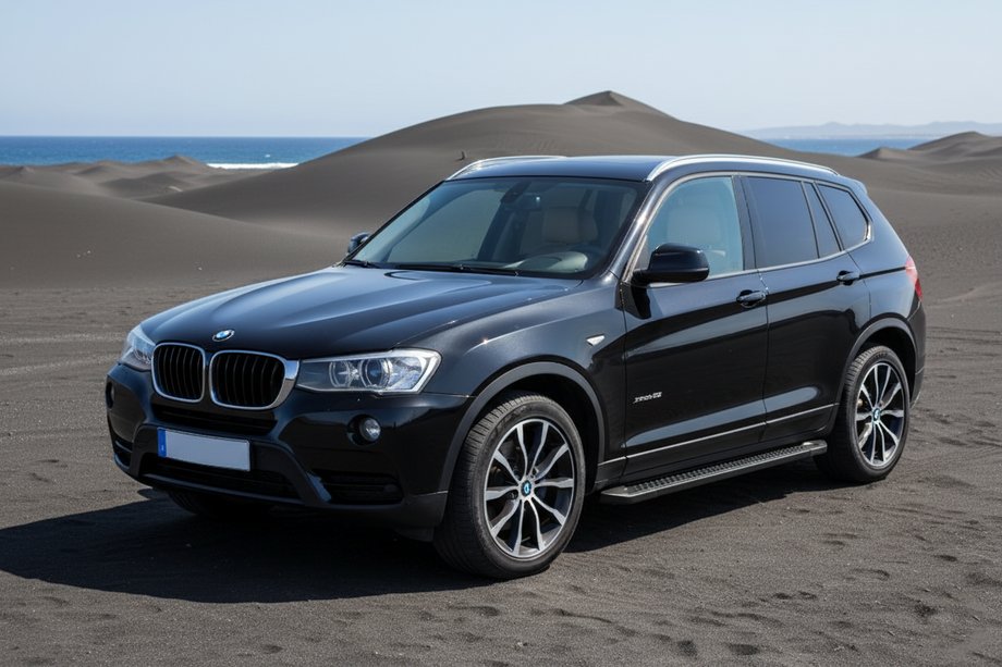 BMW X3 F25 2011-2018 Side Steps Allmond Black (2 pcs, Aluminum) Photo 1