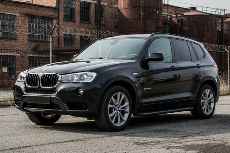BMW X3 F25 2011-2018 Side Steps Bosphore Black (2 pcs, Aluminum) Image