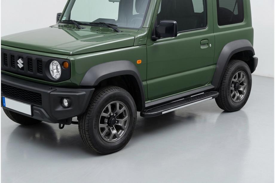 Suzuki Jimny 2018- Side Steps Bosphore Grey (2 pcs, Aluminum) Image