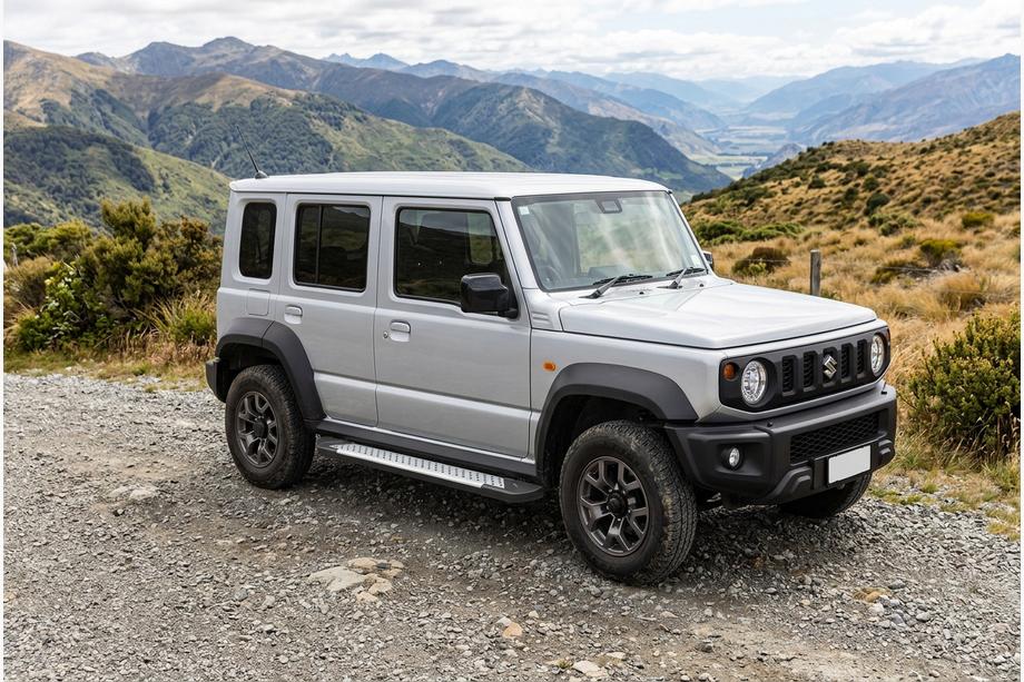 Suzuki Jimny 2018- Side Steps Allmond Grey (2 pcs, Aluminum) Image