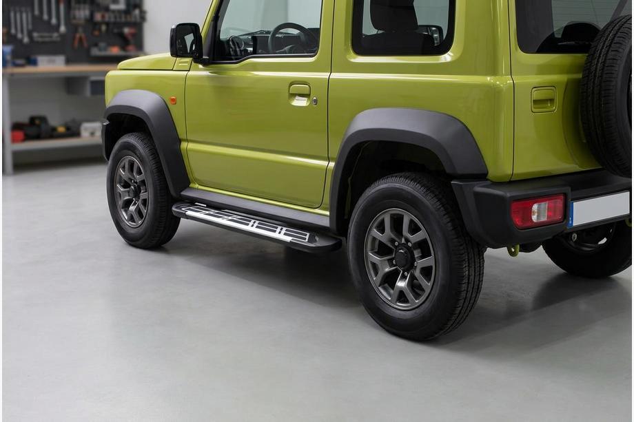 Suzuki Jimny 2018- Side Steps Sunrise (2 pcs, Aluminum) Image