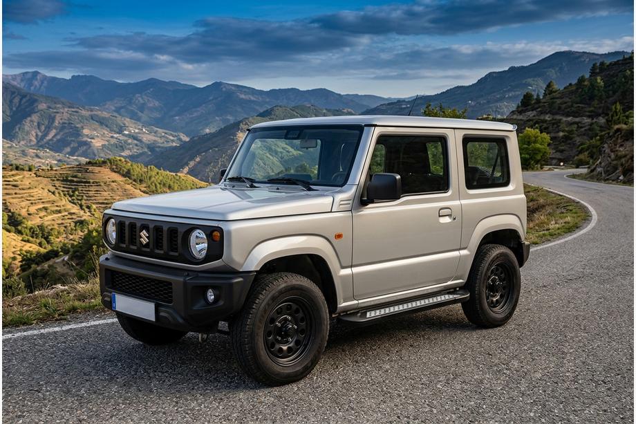 Suzuki Jimny 2018- Side Steps Vision New Grey (2 pcs, Aluminum) Image