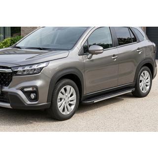 Side Steps Bosphore Grey (2 pcs, Aluminum) Suzuki SX4 S-Cross 2021- photo 1