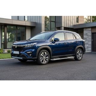 Side Steps Tayga V2 (2 pcs, Aluminum) Suzuki SX4 S-Cross 2021- photo 1