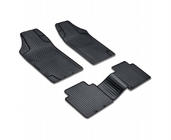 Universal Rubber Floor Mats (4 pcs, PUFI BENT Black) photo 1