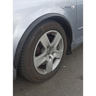 Fender flares (4 pcs, black, ABS plastic)