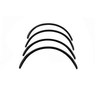 Fender flares (4 pcs, black, ABS plastic) Audi A4 B6 2000-2004 photo 4