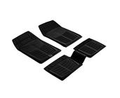Universal Rubber Floor Mats (4 pcs, PUFI SMART, Black) photo 1