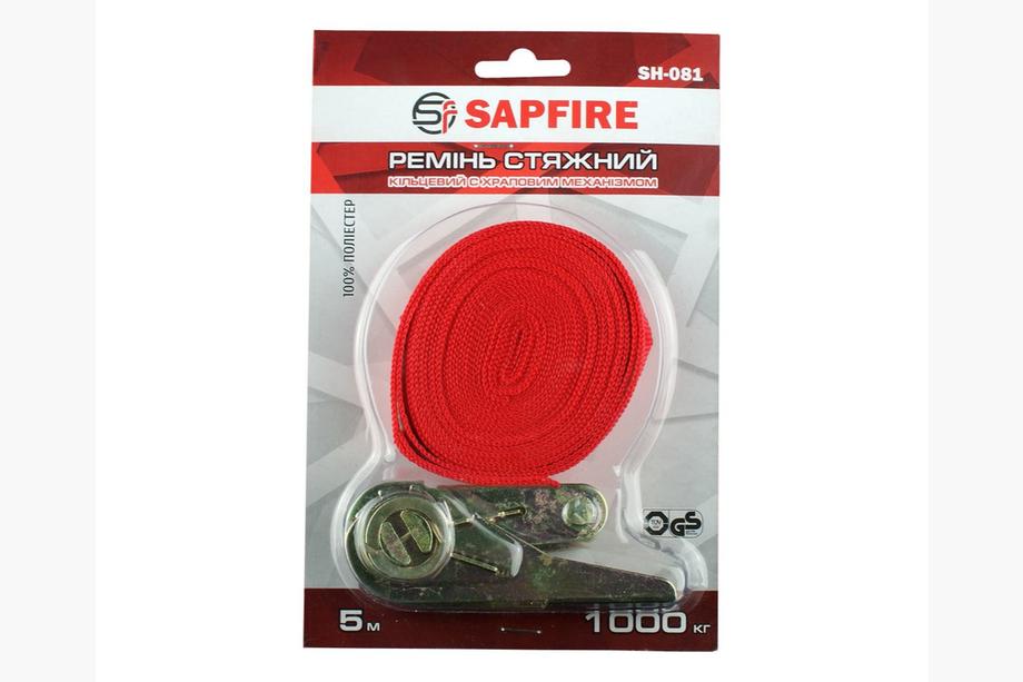 Ratchet tie down strap 1t 5m SAPFIRE Photo 3
