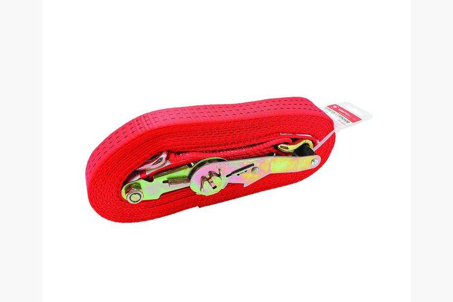 Ratchet tie down strap with metal hooks 3 tons 5 m RT-003 PROSWISSCAR Image