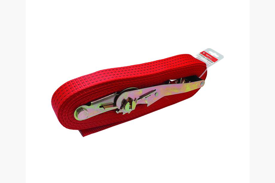 Ratchet tie down strap with metal hooks 4 tons 10 m RT-004 PROSWISSCAR Image