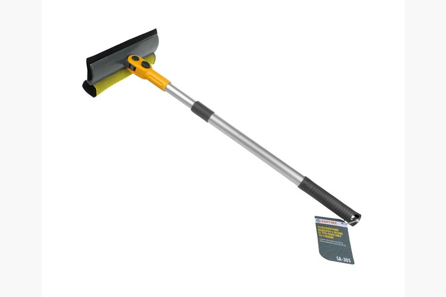 Vodozgoni Water squeegee with TPR rubber blade and sponge, telescopic handle 50-70 cm SAPFIRE Photo 1
