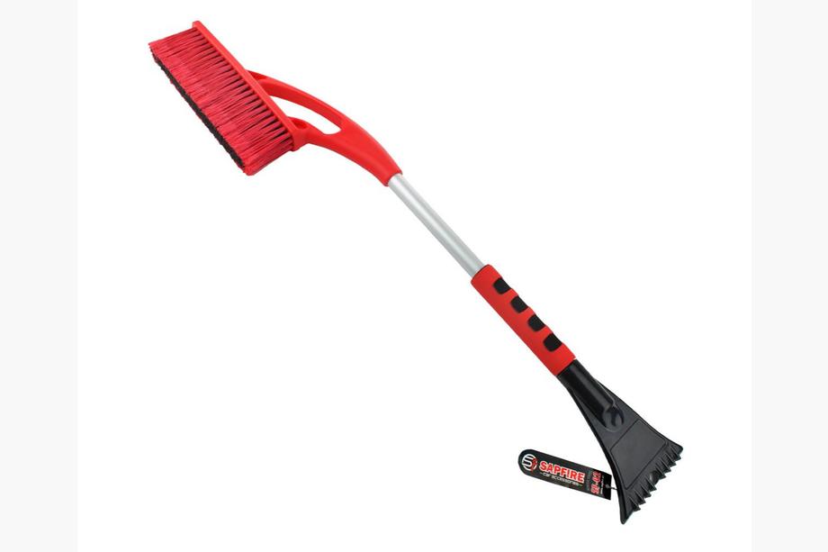Motorsport winter Ice Scraper with Brush and Aluminum Handle SF-02 SAPFIRE Image