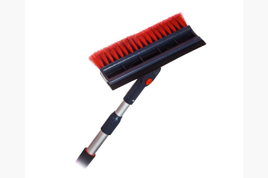 Motorsport winter Snow brush with ice scraper and squeegee on telescopic handle with holder SAPFIRE CA-85 Image