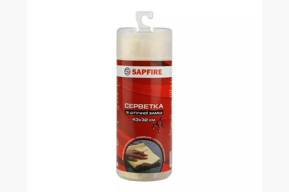Synthetic Chamois Cloth 43x32 cm Wet in Tube SA-216 SAPFIRE Photo 1
