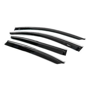Window Deflectors SD with Chrome Trim for USA (4 pcs, HIC) Honda Accord IX 2013-2017 photo 2