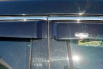 Infiniti FX 2008-2012 Window visors with chrome trim (4 pcs, HIC) photo 3