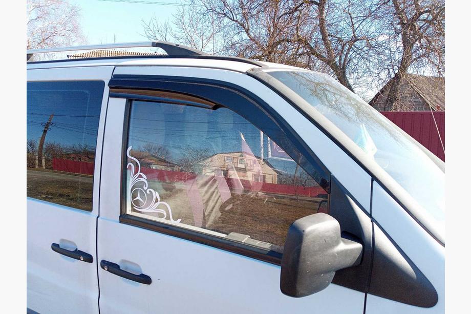 Mercedes Vito W638 1996-2003 Window Deflectors (2 pcs, Sunplex Sport) Photo 1