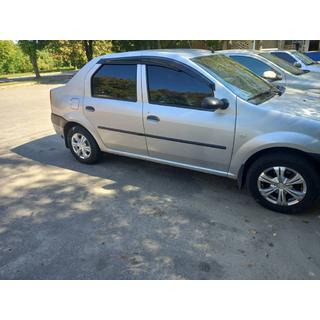 Window Deflectors (4 pcs, Sunplex Sport) Dacia Logan I 2005-2008 photo 3