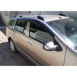 Window Deflectors (4 pcs, Sunplex Sport) Dacia Logan MCV 2013-2020 photo 3