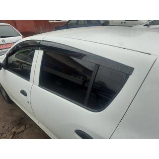 Window Deflectors (4 pcs, Sunplex Sport) Dacia Sandero 2013-2020 photo 1