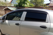 Fiat Punto Grande/EVO 2006-2018 Window Deflectors (4 pcs, Sunplex Sport) photo 11