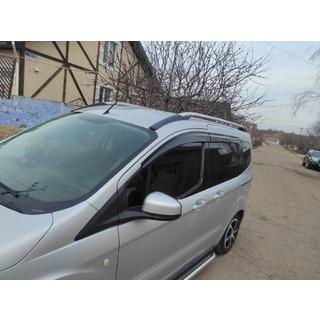 Window Deflectors (4 pcs, Sunplex Sport) Ford Courier 2014-2023 photo 1