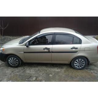 Window Deflectors (4 pcs, Sunplex Sport) Hyundai Accent 2006-2010 photo 2