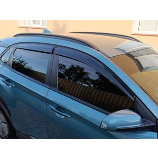 Window Deflectors (4 pcs, Sunplex Sport) Hyundai Kona 2017-2023 photo 1