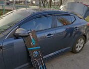 Kia Optima 2010-2016 Window Deflectors (4 pcs, Sunplex Sport) photo 1