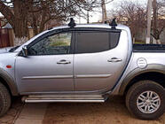 Mitsubishi L200 2006-2015 Window Deflectors (4 pcs, Sunplex Sport) photo 1