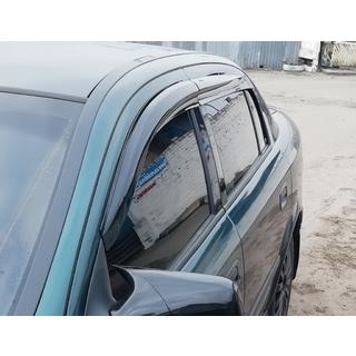 Window Deflectors SD/HB (4 pcs, Sunplex Sport) Opel Astra G classic 1998-2012 photo 2