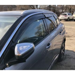 Window Deflectors (4 pcs, Sunplex Sport) Peugeot 3008 2016-2023 photo 3