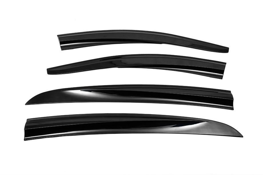 Renault Fluence 2009-2016 Window Deflectors (4 pcs, Sunplex Sport) Photo 7