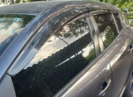 Renault Megane III 2009-2016 Window Deflectors HB (4 pcs, Sunplex Sport) photo 1