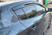 Renault Megane III 2009-2016 Window Deflectors HB (4 pcs, Sunplex Sport) photo 3