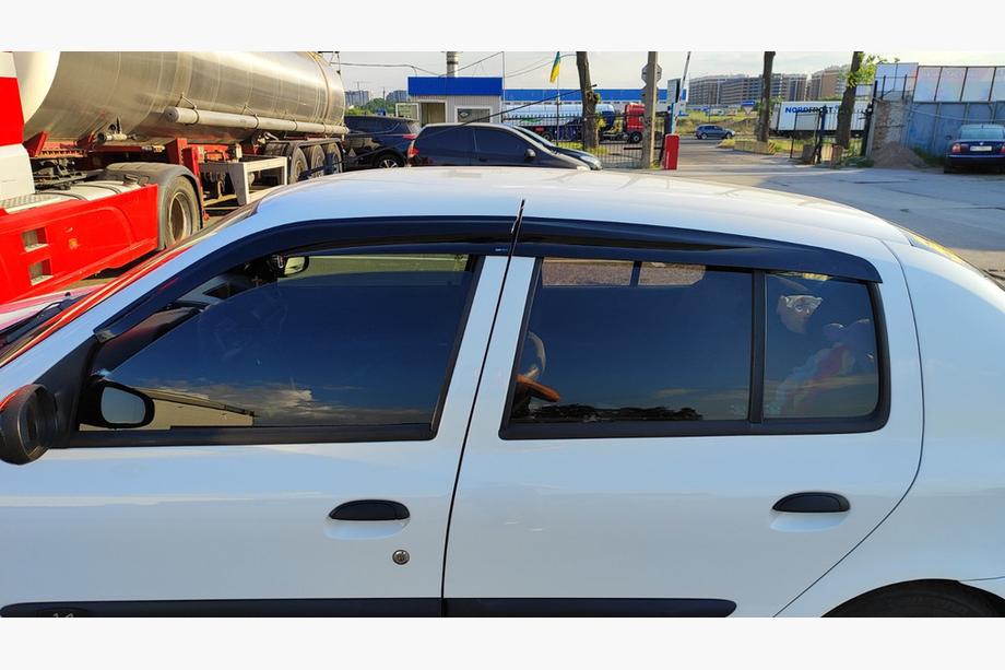 Renault Symbol 1999-2008 Window Deflectors (4 pcs, Sunplex Sport) Image