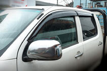 Toyota Hilux 2006-2015 Window Deflectors (4 pcs, Sunplex Sport) photo 1