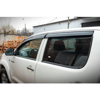 Window Deflectors (4 pcs, Sunplex Sport) Toyota Hilux 2006-2015 photo 2