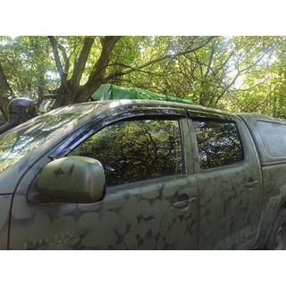 Window Deflectors (4 pcs, Sunplex Sport) Toyota Hilux 2015- photo 1