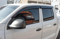 Volkswagen Amarok 2010-2022 Window Deflectors (4 pcs, Sunplex Sport) photo 1