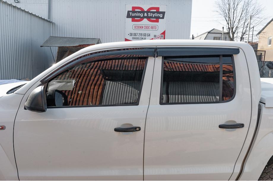 Volkswagen Amarok 2010-2022 Window Deflectors (4 pcs, Sunplex Sport) Photo 2