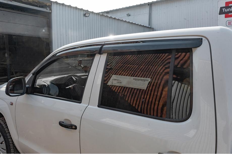 Volkswagen Amarok 2010-2022 Window Deflectors (4 pcs, Sunplex Sport) Photo 3