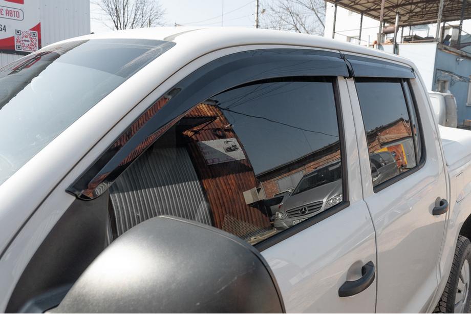 Volkswagen Amarok 2010-2022 Window Deflectors (4 pcs, Sunplex Sport) Photo 4