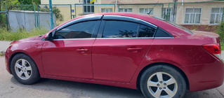 Chevrolet Cruze 2009–2015 Window Deflectors with Chrome Trim (4 pcs, Sunplex Chrome) photo 1
