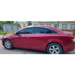Window Deflectors with Chrome Trim (4 pcs, Sunplex Chrome) Chevrolet Cruze 2009–2015 photo 1