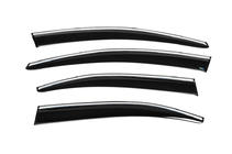 Citroen C-Elysee 2013-2022 Window Deflectors with Chrome Trim (4 pcs, Sunplex Chrome) photo 10