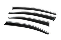 Citroen C-Elysee 2013-2022 Window Deflectors with Chrome Trim (4 pcs, Sunplex Chrome) photo 9