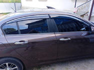 Fiat Tipo 2016- Window Deflectors with Chrome Trim (4 pcs, Sunplex Chrome) photo 2