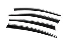Fiat Tipo 2016- Window Deflectors with Chrome Trim (4 pcs, Sunplex Chrome) photo 7